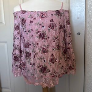 No Boundaries dress too with off the shoulder straps